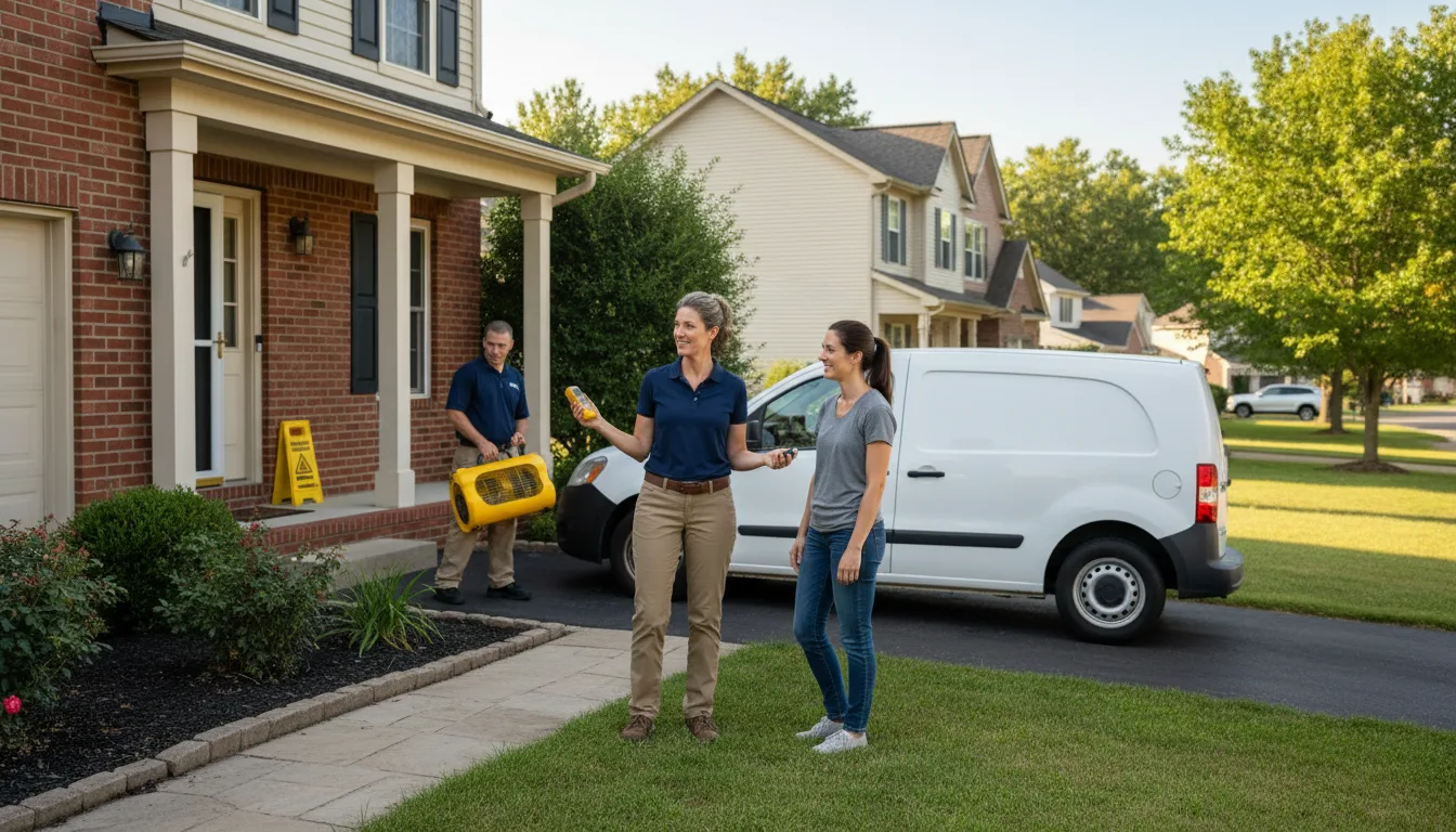 Residential water damage restoration in Orchard, CO